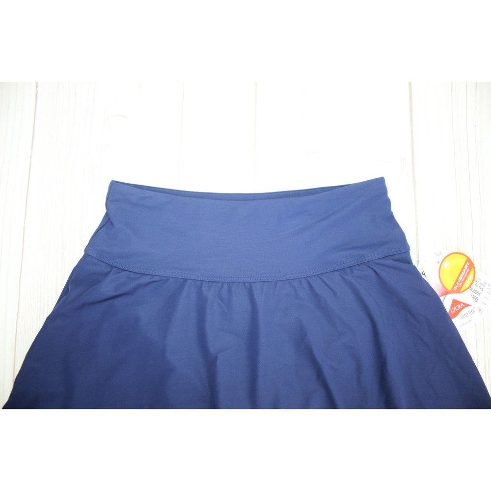 NWT LL Bean Darkest Navy Shaping Swimwear Swim Skirt Size 10 Retail: $69.95 - Picture 8 of 8